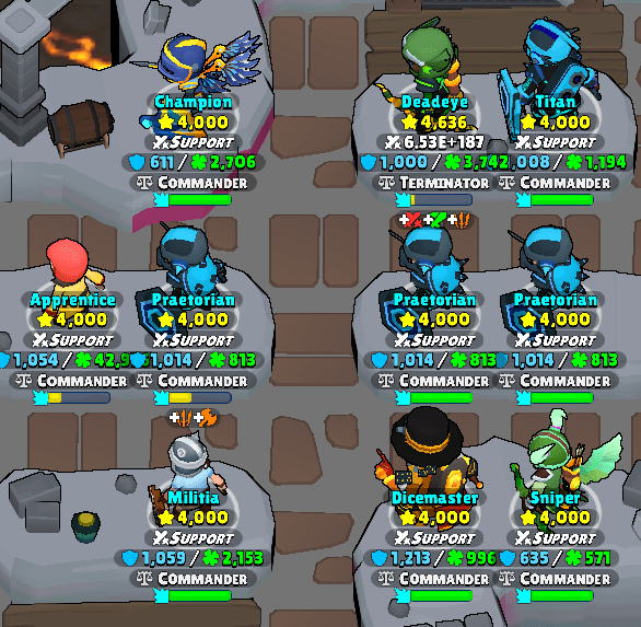 Rank 1000 Pushing layout