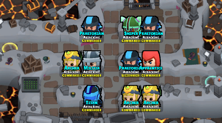 Rank 250 Pushing layout